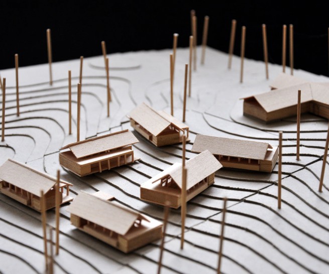 Camp Fletcher Bass Wood Chip Board Site Model